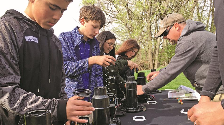 First Green students